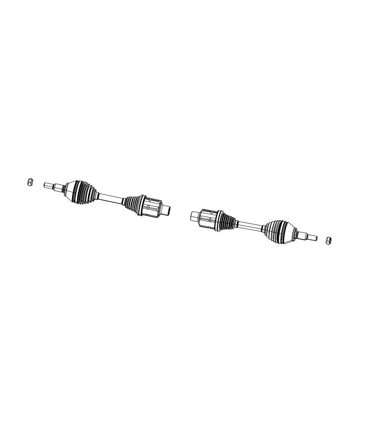 Diagram Axle Shafts, Front. for your 2024 Ram 1500   