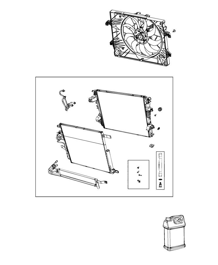 Diagram Radiator and Related Parts. for your 2000 Chrysler 300  M 