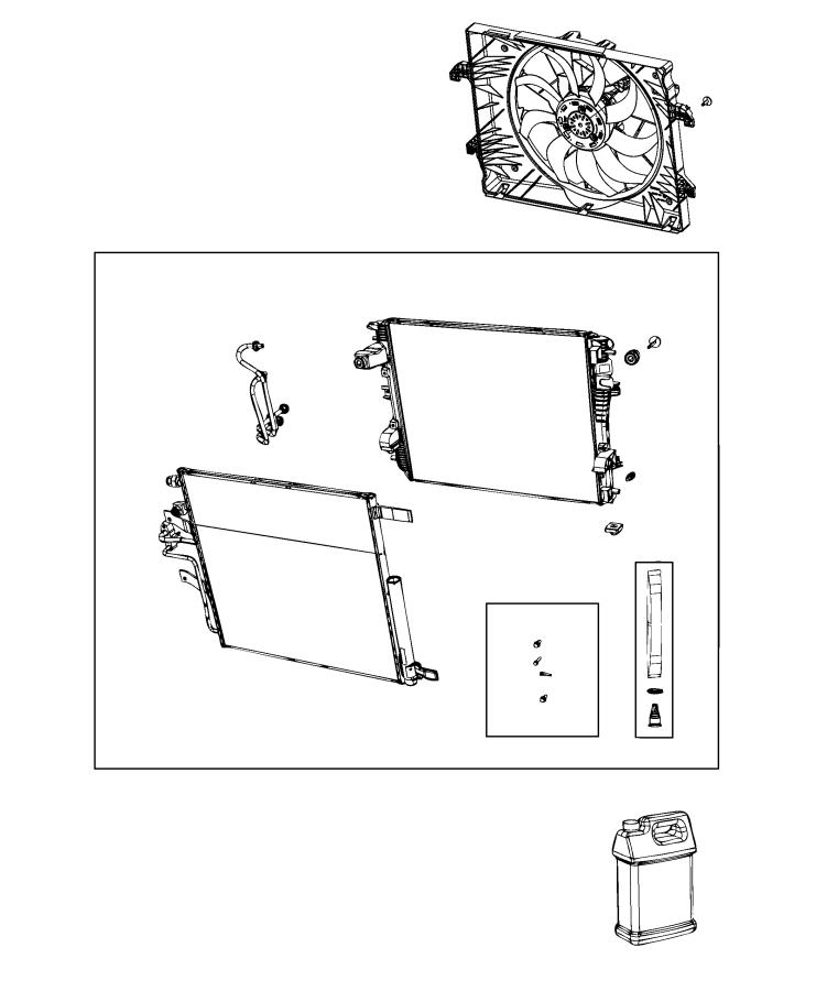 Diagram Radiator and Related Parts. for your 2000 Chrysler 300  M 