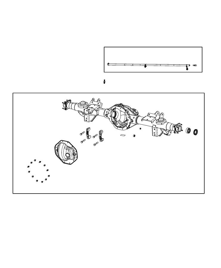 Diagram Axle Housing and Vent, Rear. for your Ram 1500  