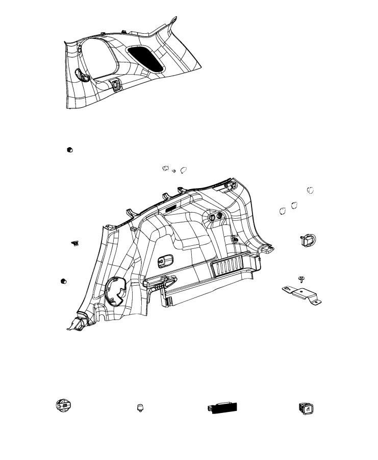 Diagram Quarter Trim Panel. for your 2000 Chrysler 300  M 