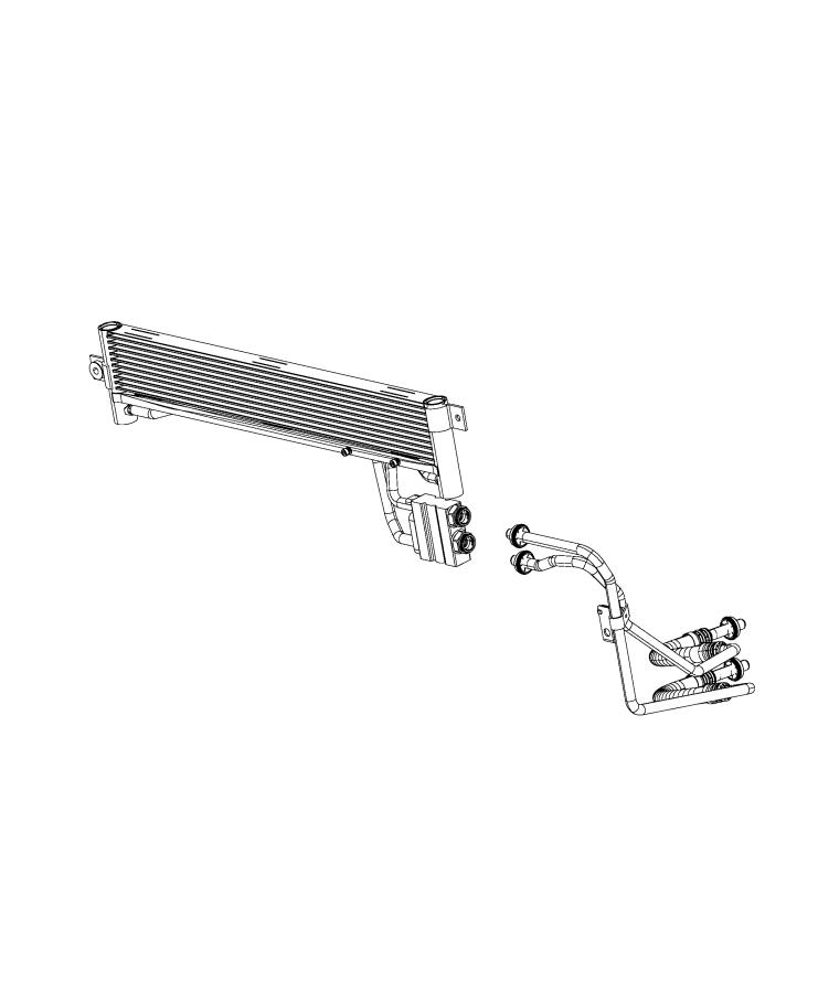 Diagram Transmission Oil Cooler and Lines. for your 2001 Jeep Grand Cherokee   