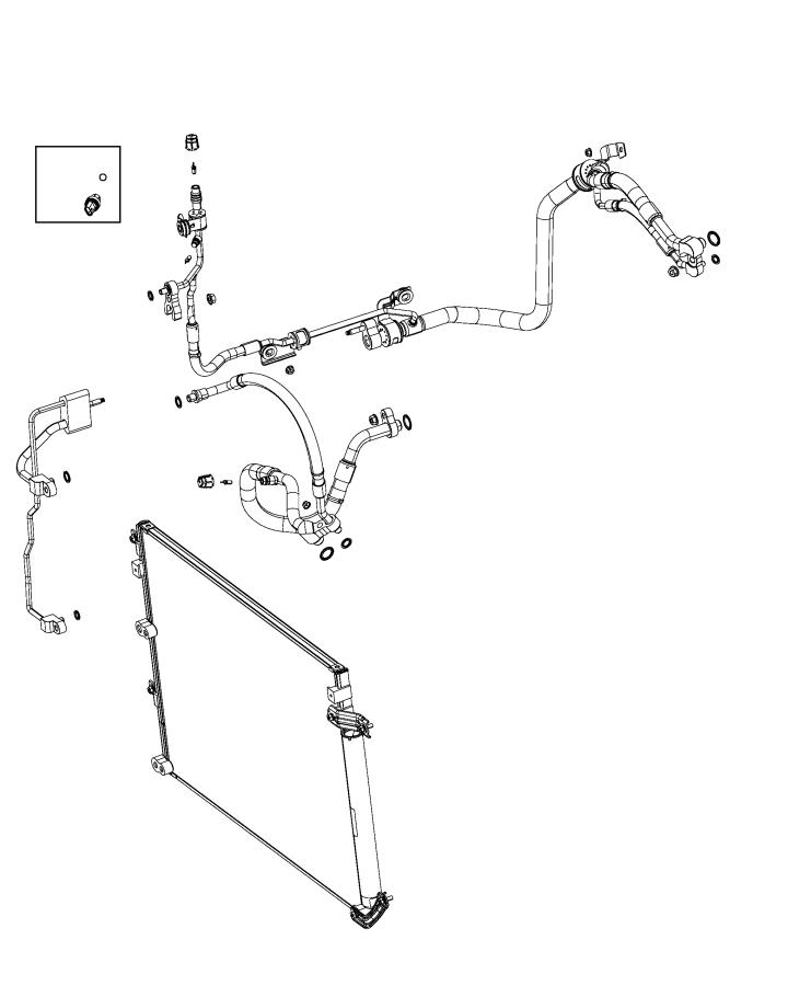 Diagram A/C Plumbing. for your Jeep Wrangler  