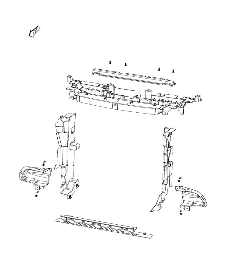 Radiator Seals, Shields, and Baffles. Diagram