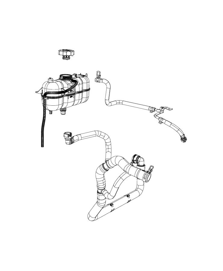 Coolant Recovery Bottle. Diagram