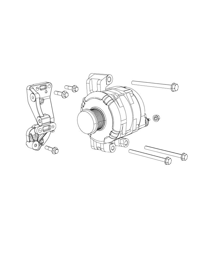 Generator/Alternator and Related Parts. Diagram