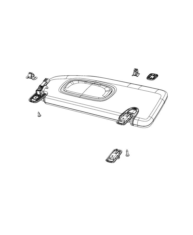 Visors and Attaching Parts. Diagram