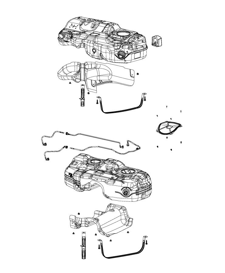 Fuel Tank and Related Parts. Diagram