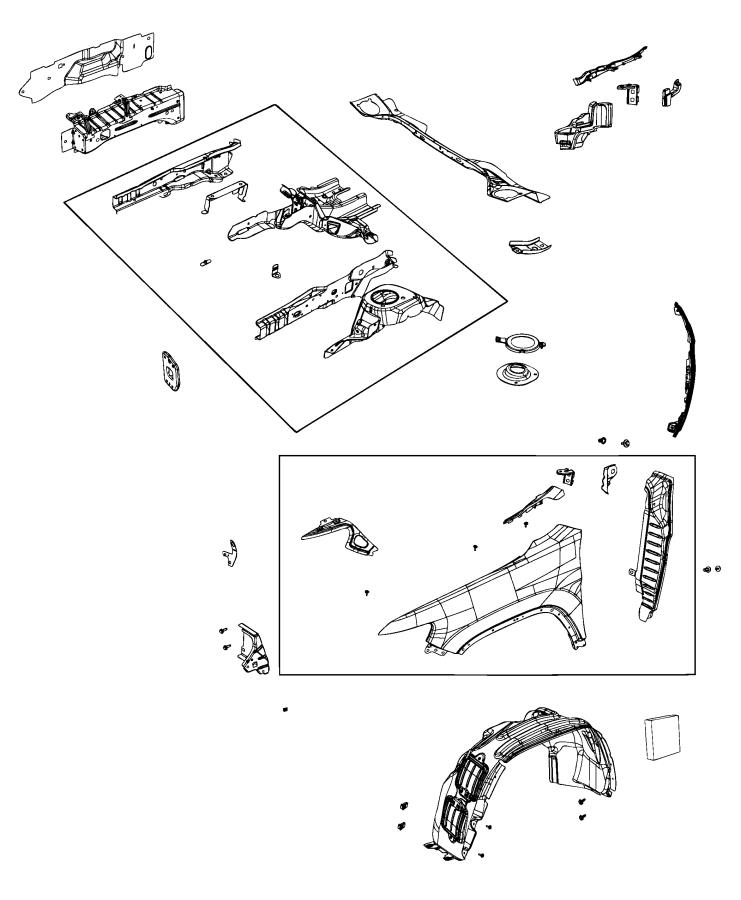 Diagram Front Fender. for your 2013 Jeep