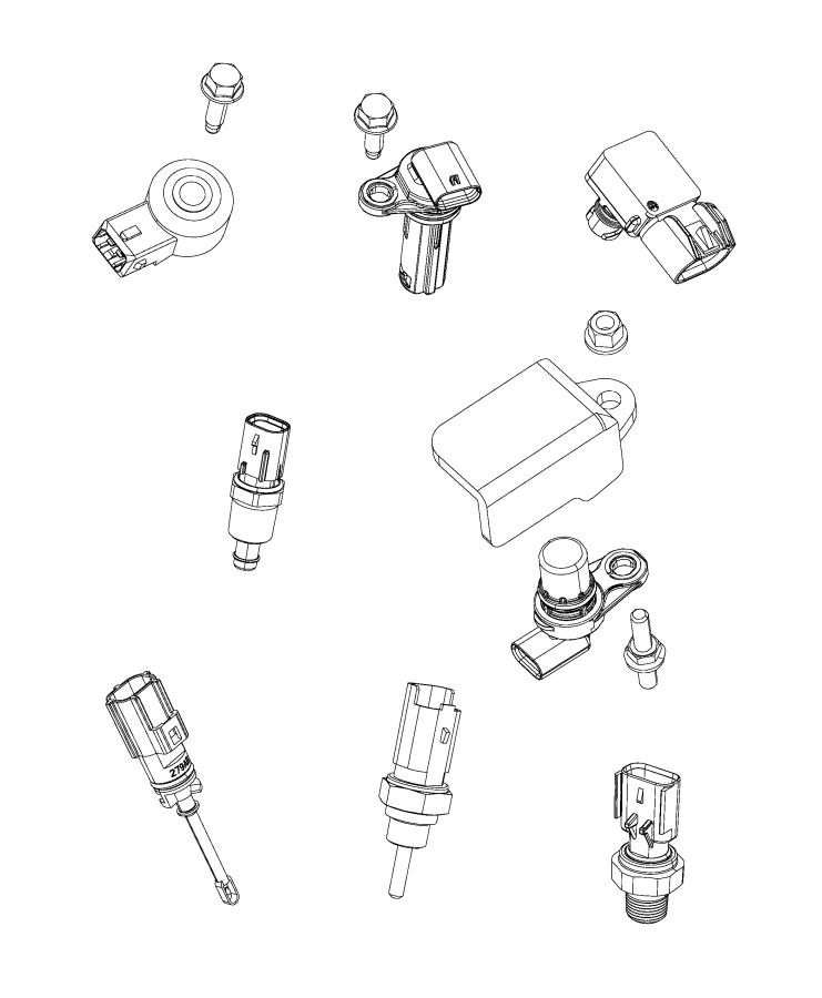 Diagram Sensors, Engine. for your Jeep