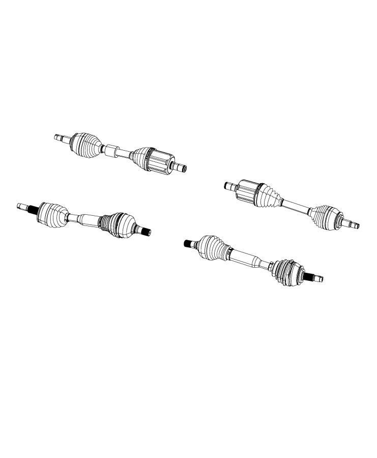 Diagram Axle Shafts, Front. for your Chrysler 300  M