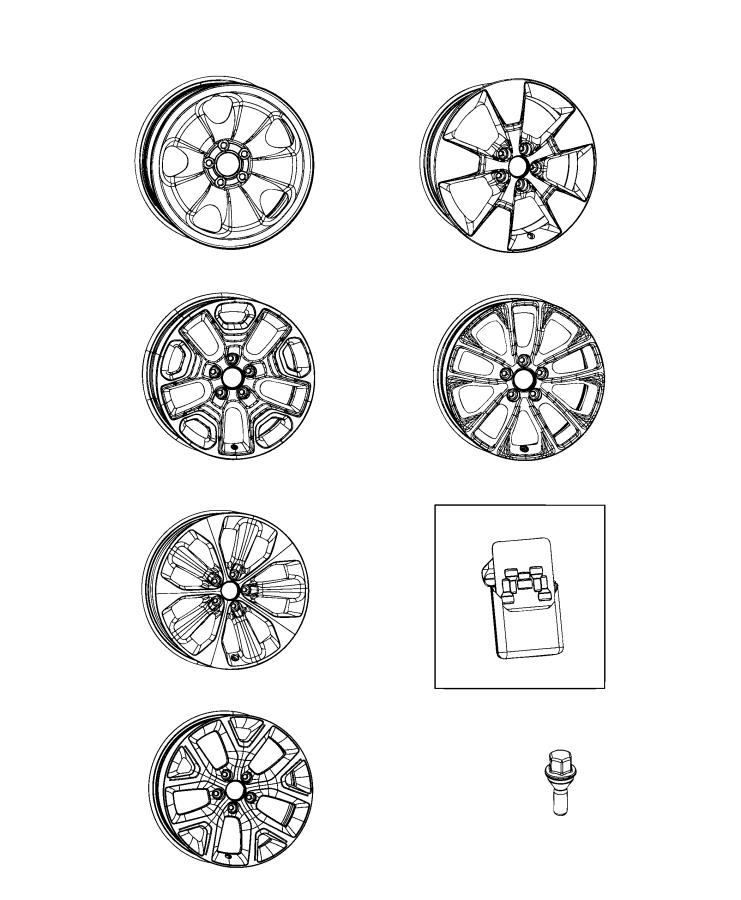 Diagram Wheels and Hardware. for your Fiat