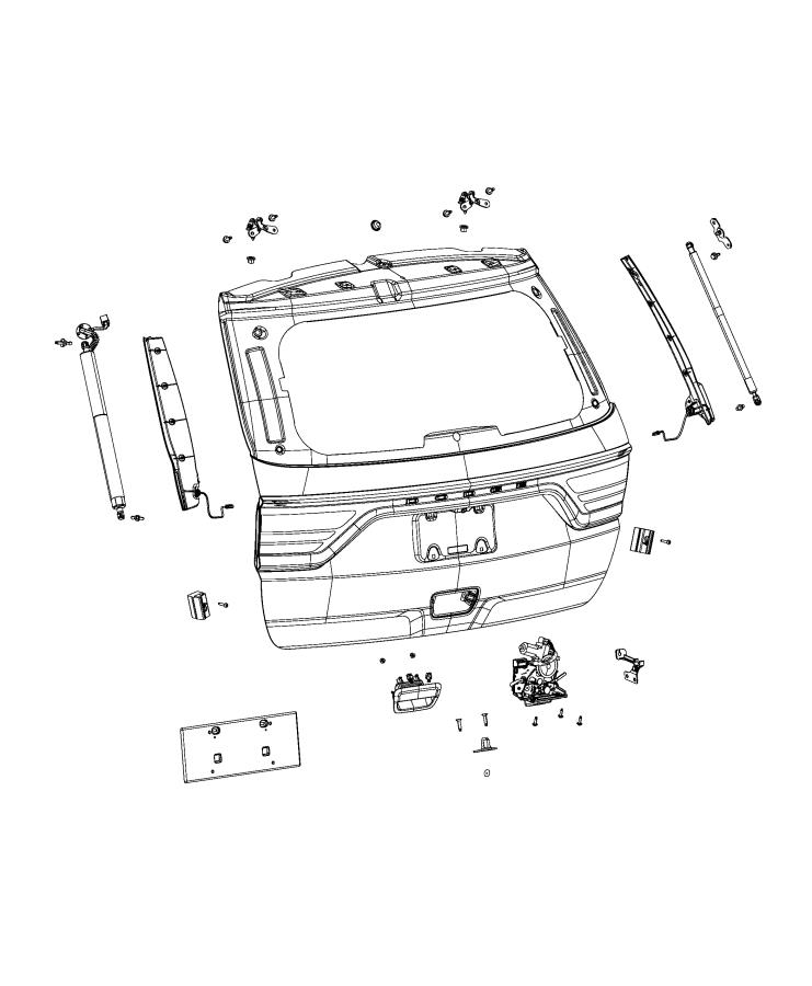 Diagram Liftgates. for your 2001 Chrysler 300  M 