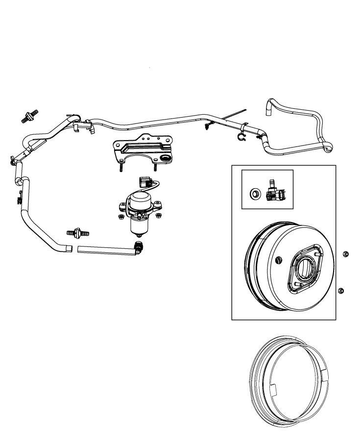 Diagram Booster and Pump, Vacuum Power Brake, Hydro Booster. for your Dodge