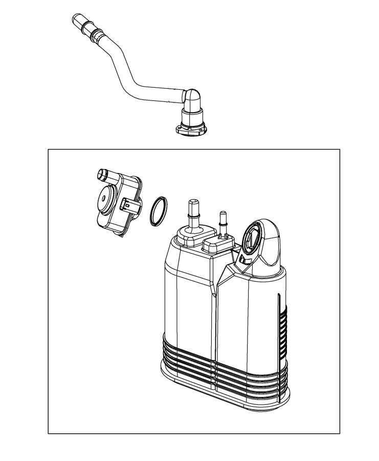 Diagram Vacuum Canister and Leak Detection Pump. for your Dodge