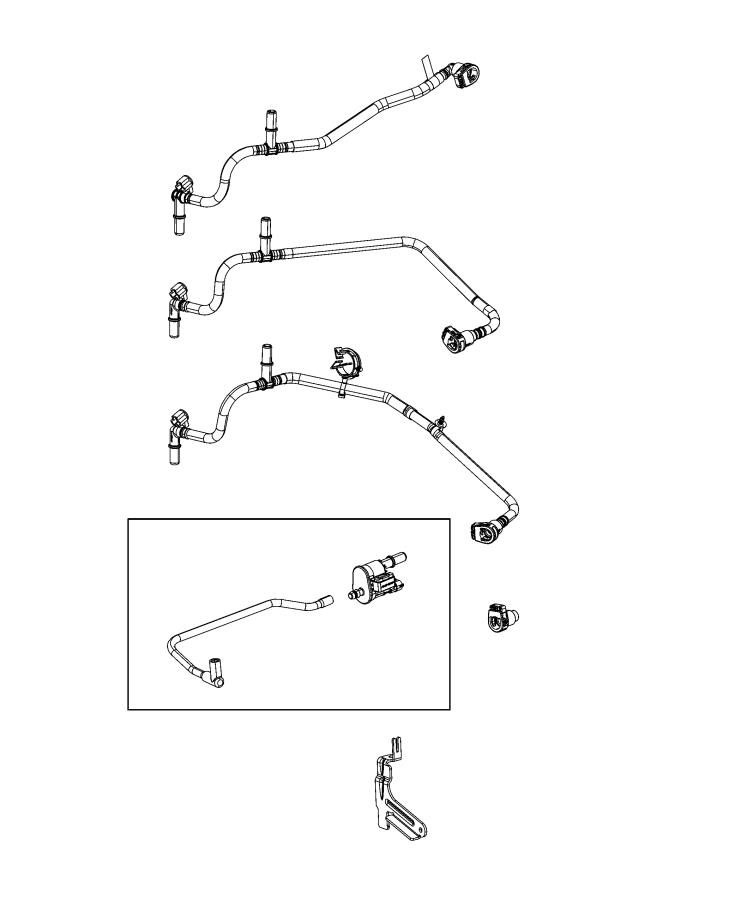 Diagram Emission Control Vacuum Harness. for your Jeep Renegade  