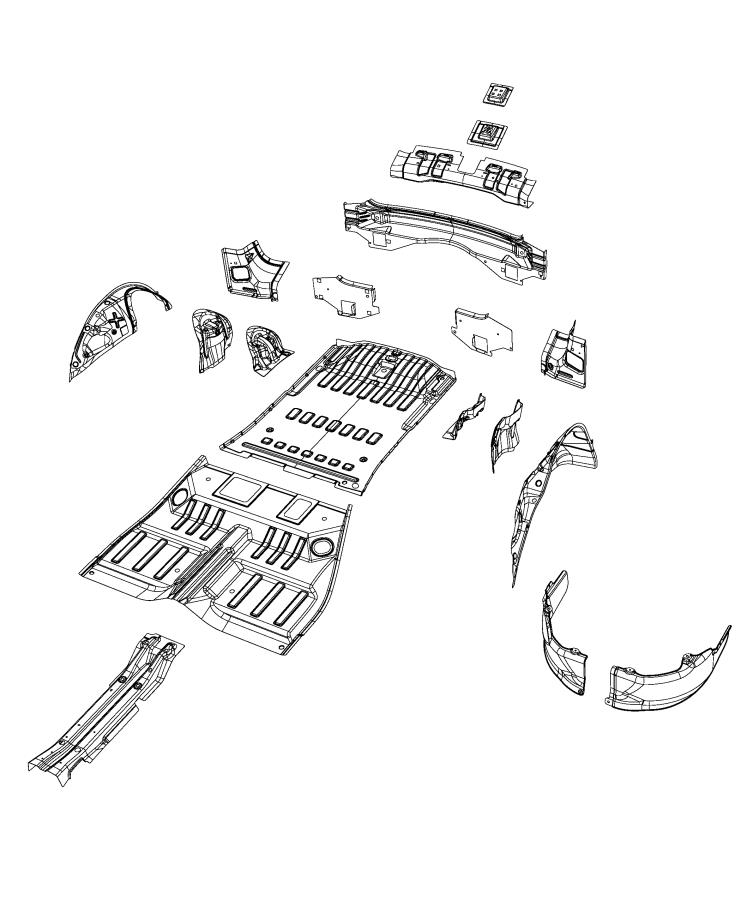 Diagram Rear Floor Pan. for your 2000 Chrysler 300  M 