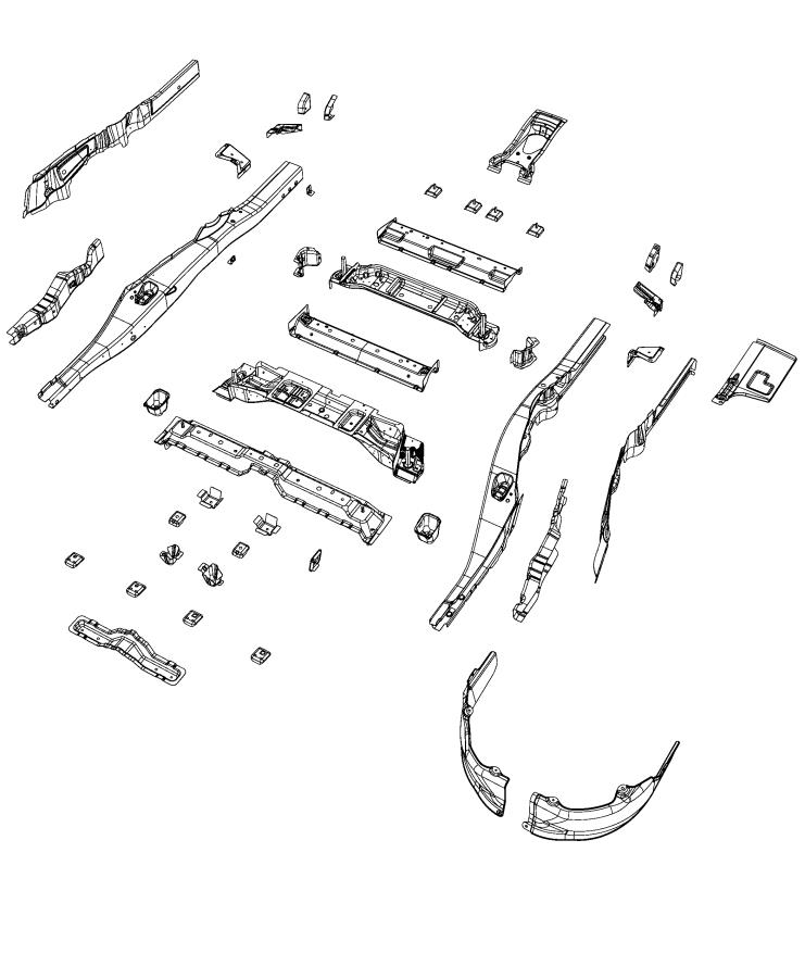 Diagram Rear Floor Pan. for your 1999 Dodge Grand Caravan   