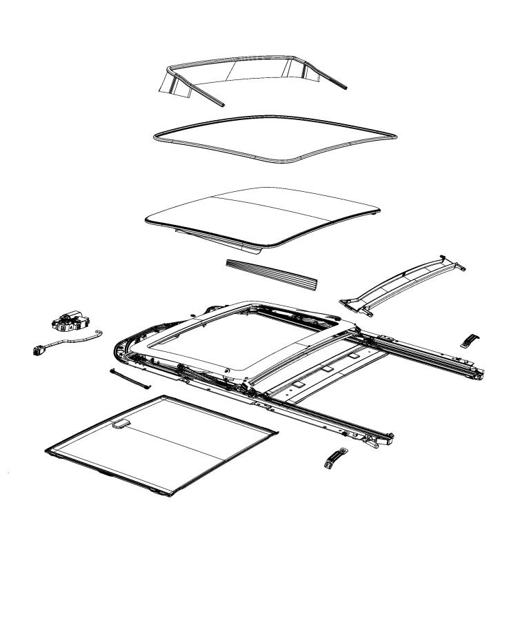 Sunroof and Related Parts. Diagram