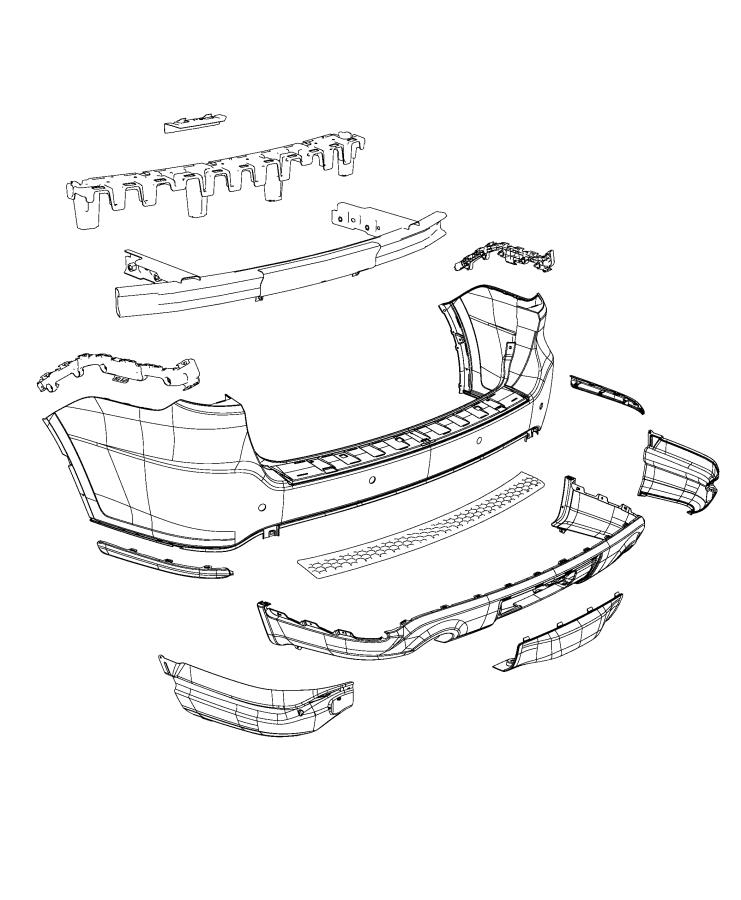 Diagram Fascia, Rear. for your 2000 Dodge Ram 1500   