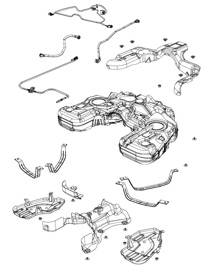 Dodge Durango Tank. Fuel. [25 gallon fuel tank] 68482715AB Chrysler