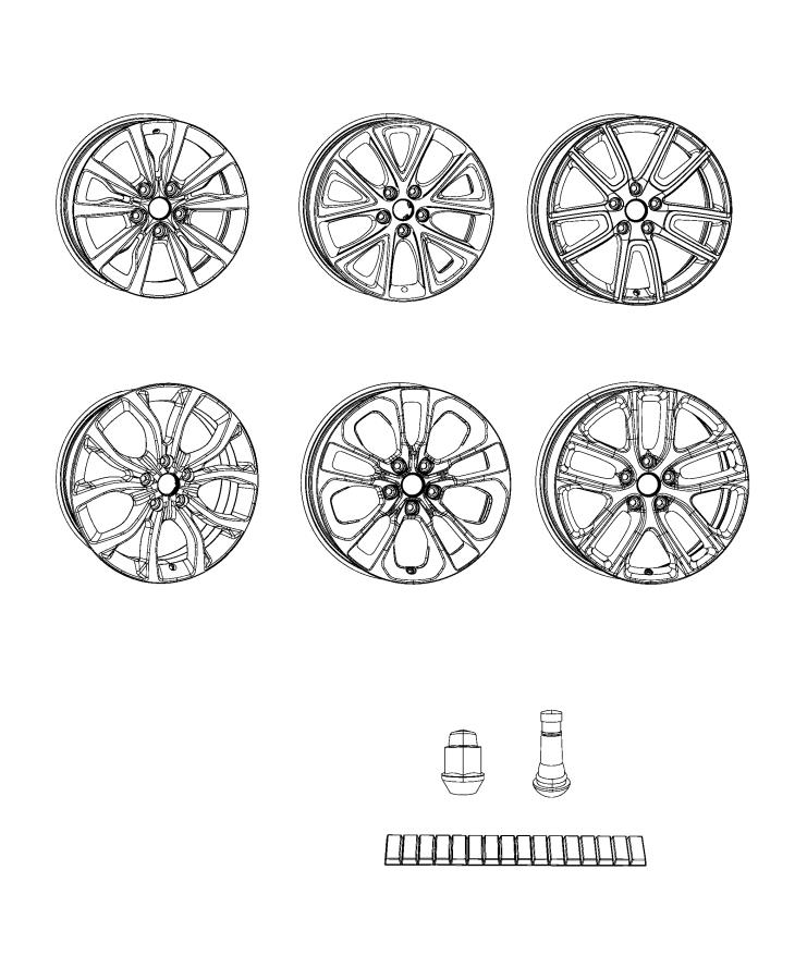 Diagram Wheels and Hardware. for your 2010 Dodge Charger   