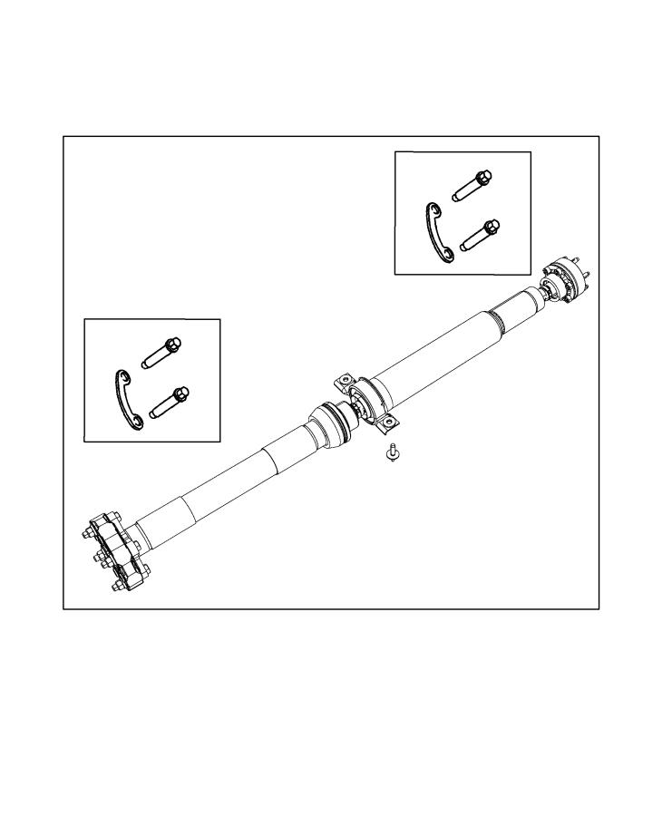 Diagram Drive Shaft, Rear. for your 2001 Chrysler 300  M 