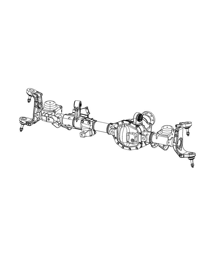 Diagram Axle Assembly, Front. for your 2022 Jeep Grand Cherokee   