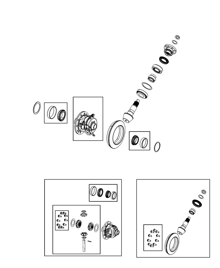 Differential Assembly, Front. Diagram