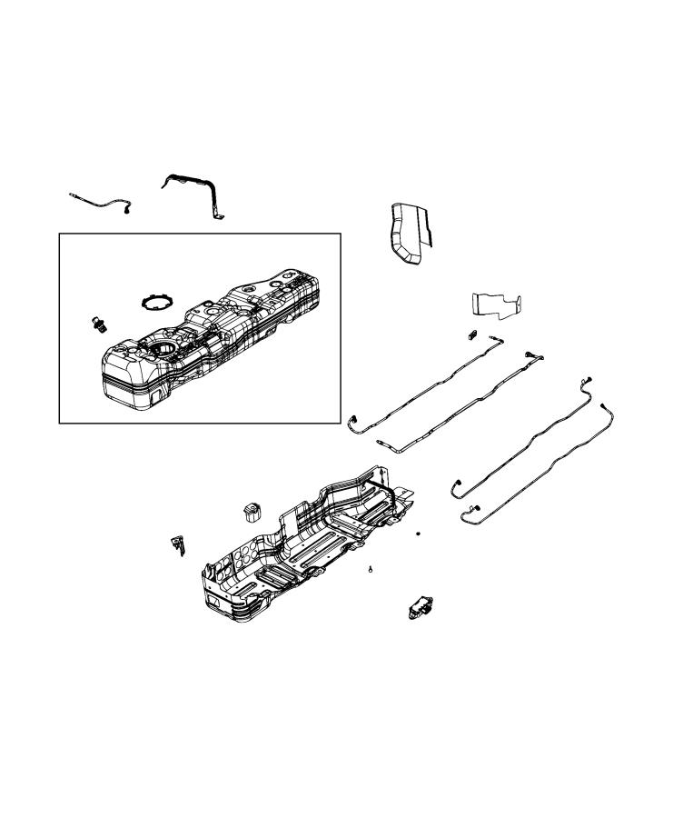 Diagram Fuel Tank and Related Parts. for your 2022 Jeep Renegade   