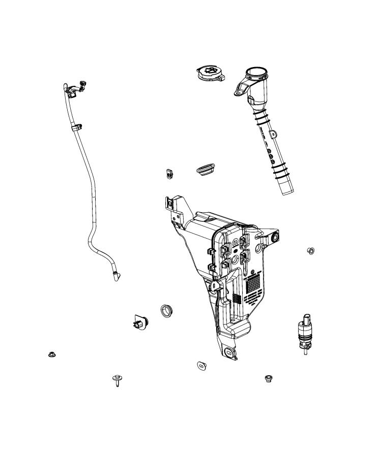 Diagram Reservoir, Windshield Washer. for your 2001 Chrysler 300  M 