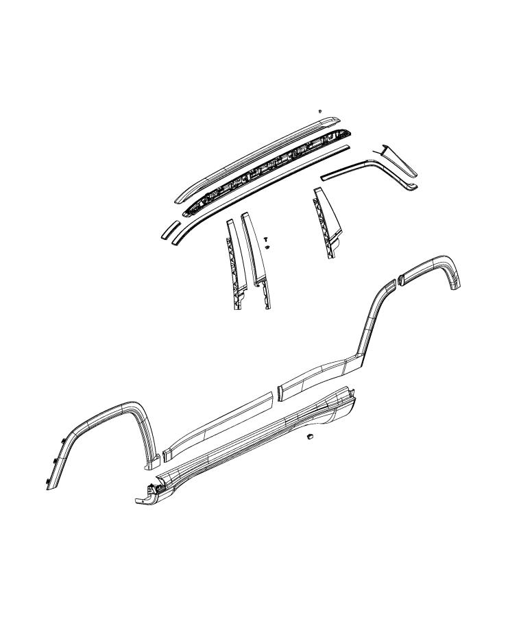 Diagram Exterior Ornamentation. for your 2003 Jeep Wrangler   