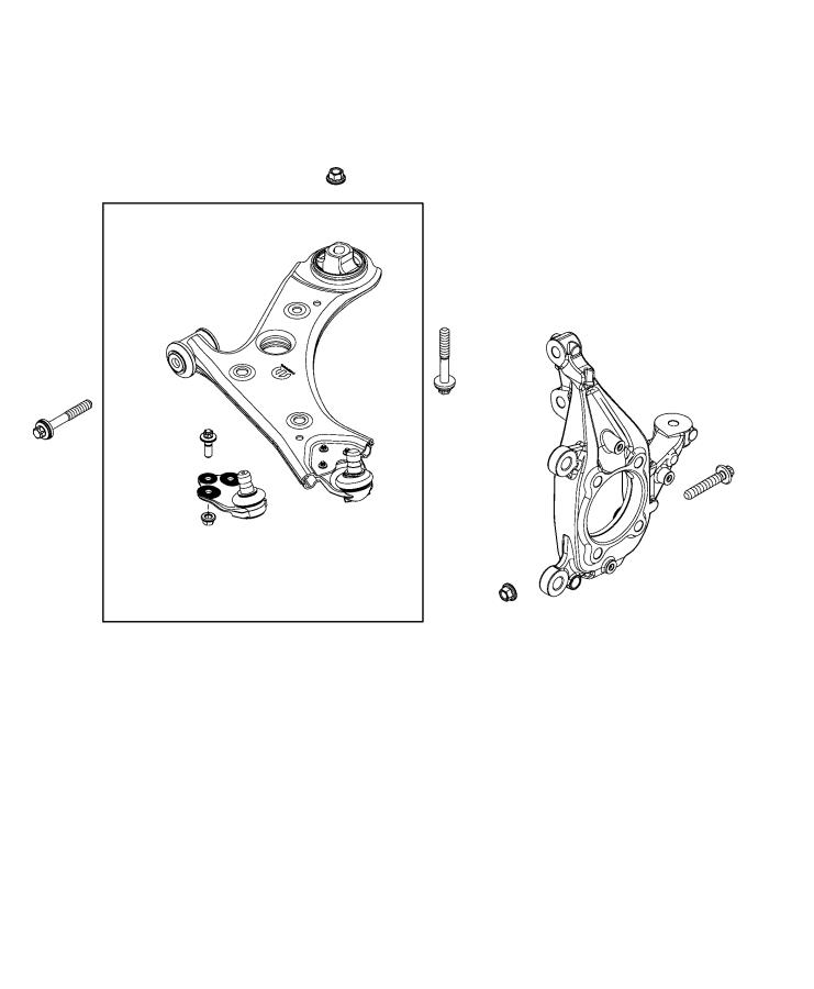 Diagram Suspension, Front, Springs, Shocks, Control Arms. for your 1999 Jeep Cherokee   