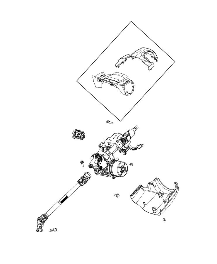 Diagram Steering Column. for your 2022 Jeep Compass   