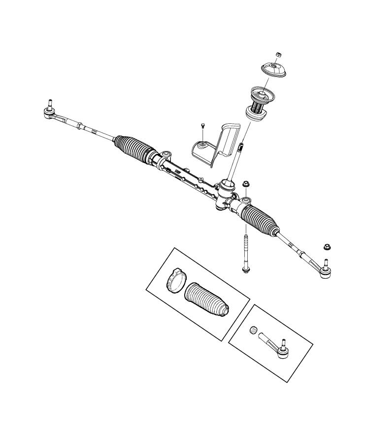 Diagram Gear Rack and Pinion. for your Jeep Grand Cherokee  