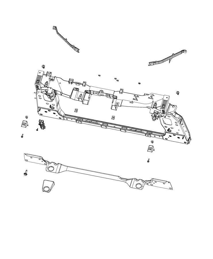 Diagram Radiator Support. for your 2016 Jeep Cherokee   