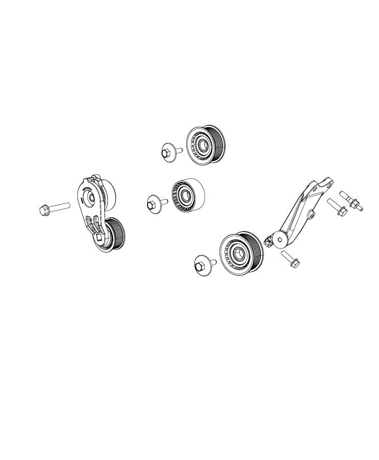 Diagram Pulleys and Related Parts. for your 2004 Chrysler Town & Country Limited  