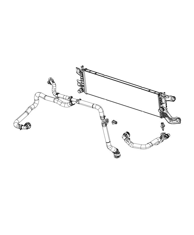 Diagram Radiator and Related Parts. for your Chrysler