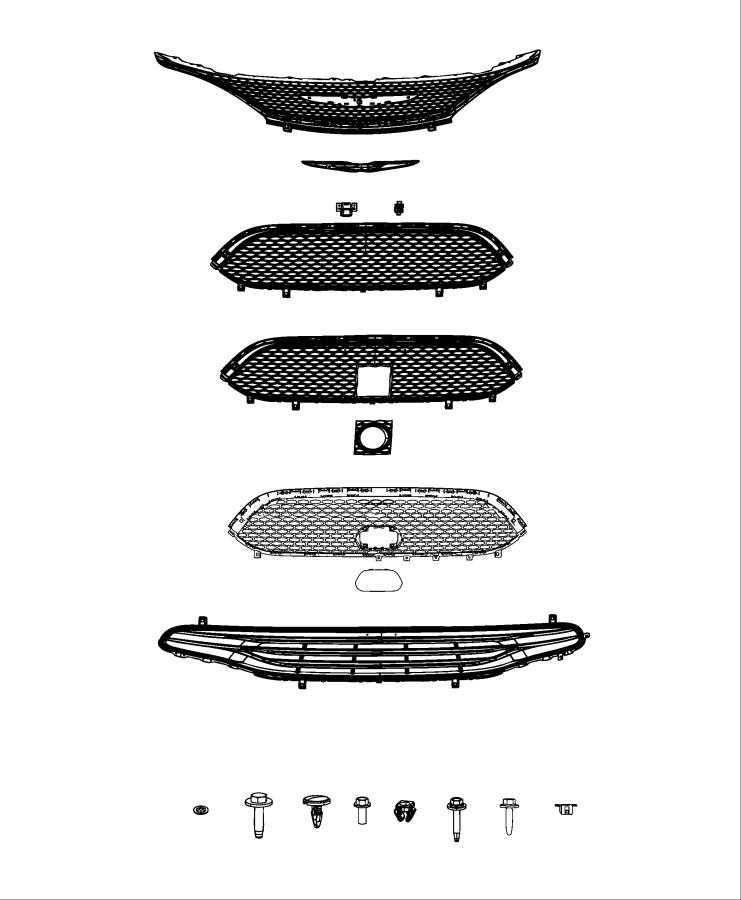 Diagram Grilles. for your Chrysler Voyager  