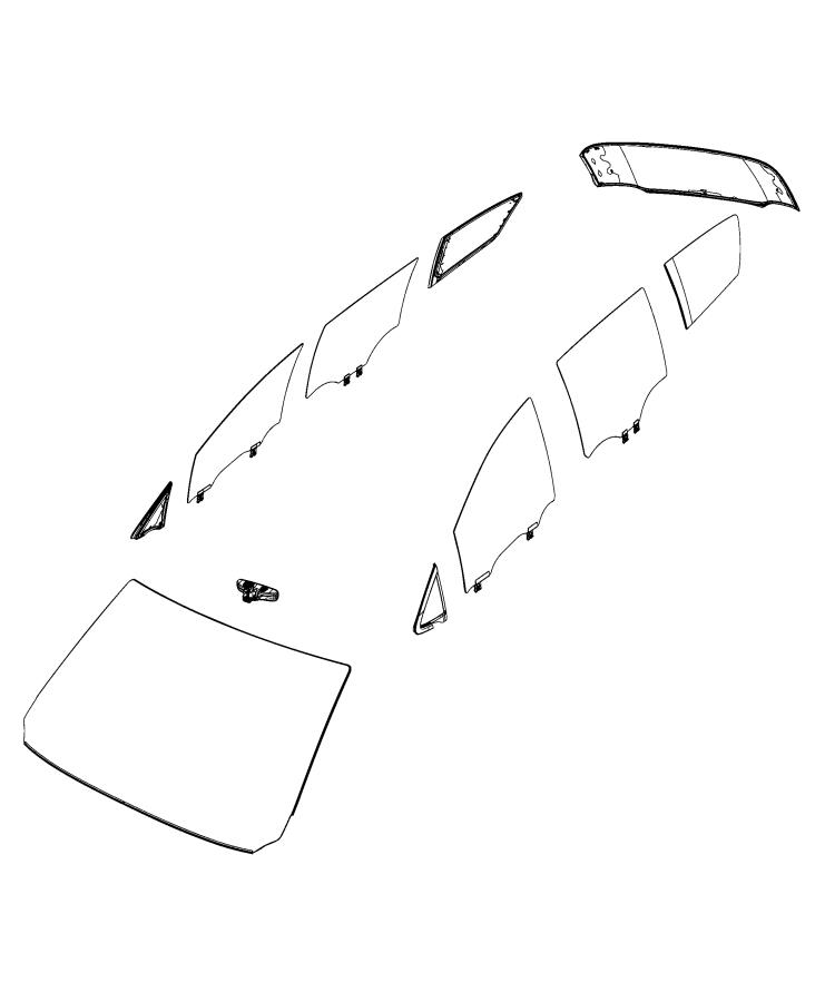 Diagram Glass, Glass Hardware, and Interior Rearview Mirror. for your Chrysler