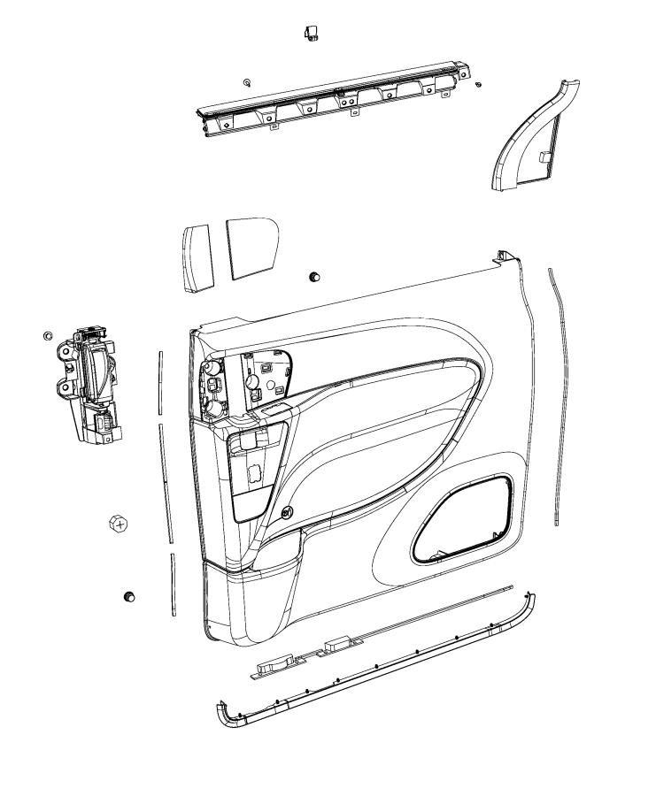 Diagram Sliding Door Trim Panels. for your 2008 Chrysler Pacifica   