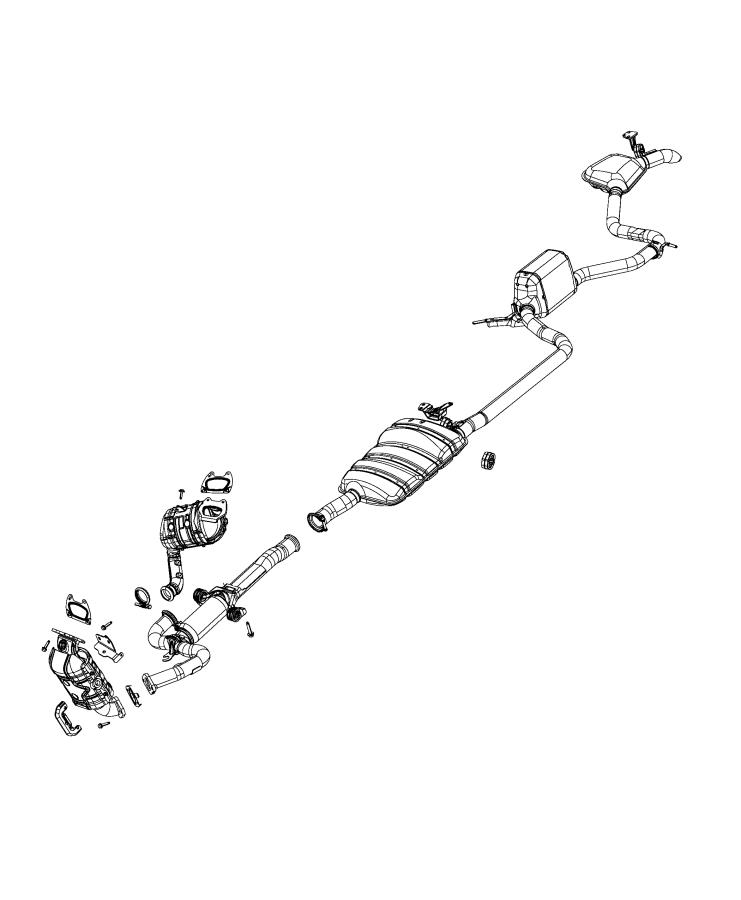 Diagram Exhaust System. for your 2000 Dodge Grand Caravan   