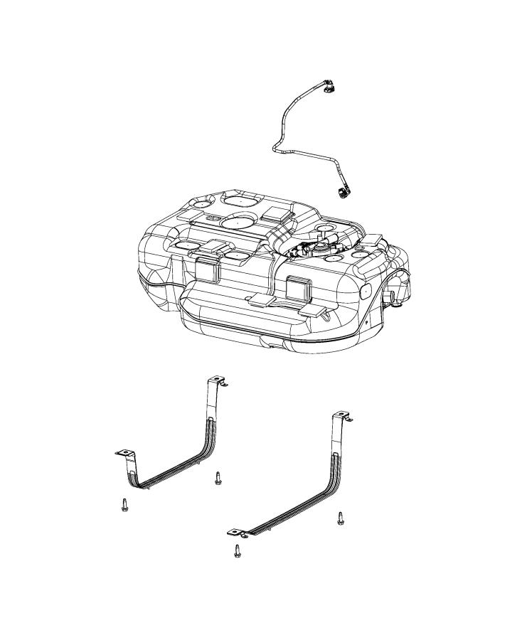 Fuel Tank and Related Parts. Diagram