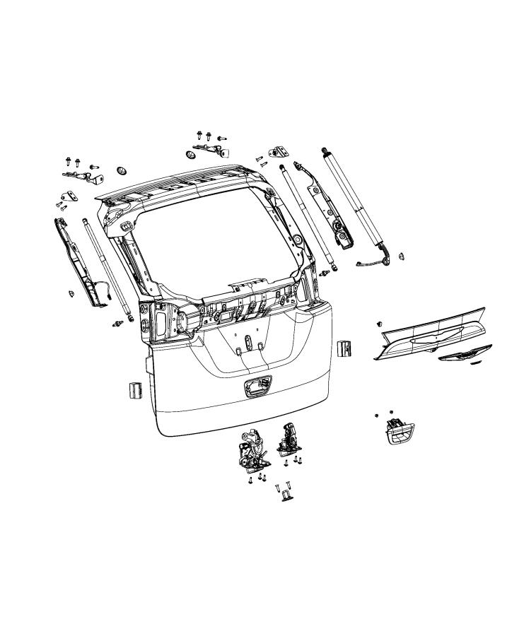 Diagram Liftgates. for your 2024 Chrysler Pacifica   