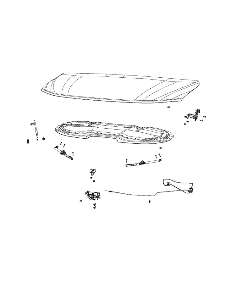 Diagram Hood and Related Parts. for your Chrysler Pacifica  