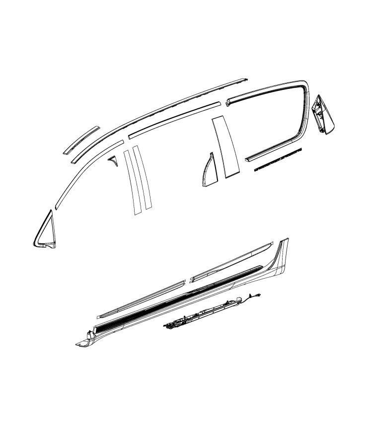 Diagram Exterior Ornamentation. for your 2007 Chrysler Pacifica   