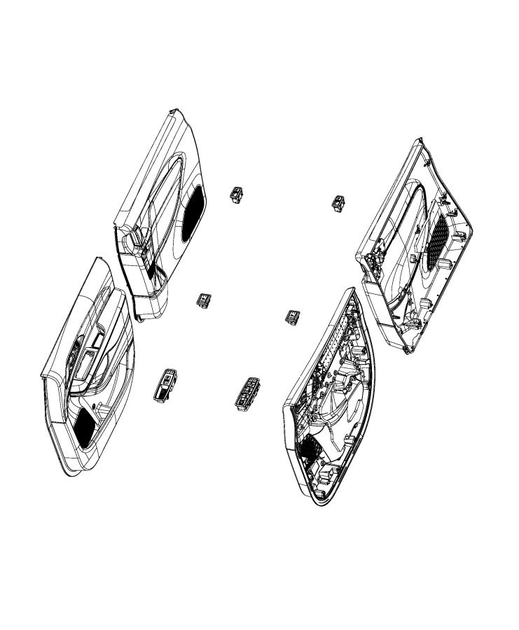 Switches, Doors, Mirrors and Liftgate. Diagram