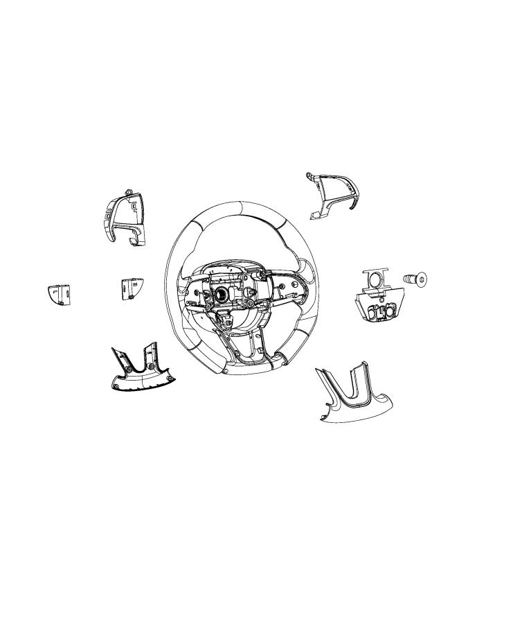 Diagram Steering Wheel Assembly SRT. for your Dodge