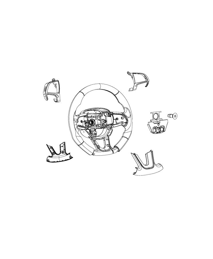 Diagram Steering Wheel Assembly SRT. for your Dodge