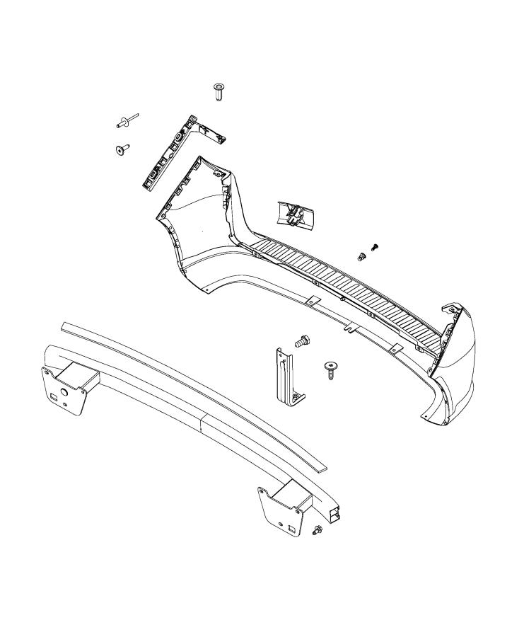 Diagram Rear Bumper, Fascia. for your Ram ProMaster City  